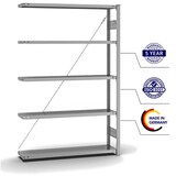 thumbnail of PROREGAL Fachbodenregal Stecksystem | Anbauregal | HxBxT 200x130x30cm | 5 Ebenen | Fachlast 200 kg | Einseitig nutzbar | Verzinkt