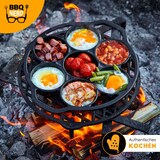 thumbnail of BBQ-Nerd® 6er Muffinbackform aus Gusseisen ? Cupcake Pan für Grill, Ofen & Dutch Oven ? Antihaft Muffinförmchen - Gusseiserne Muffinform mit Henkel
