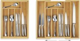 thumbnail of Relaxdays Besteckkasten, ausziehbar, 5 bis 7 Fächer, Schubladen Ordnungssystem, Bambus & MDF, Besteck Organizer, natur