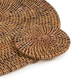 thumbnail of Bazar Bizar Placemat van rotan 35x35 cm naturel bruin