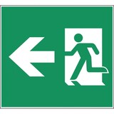 thumbnail of Schild I Piktogrammscheibe Rettungsweg links, Typ C, für CUBE-LUX-STANDARD, ASR/ISO