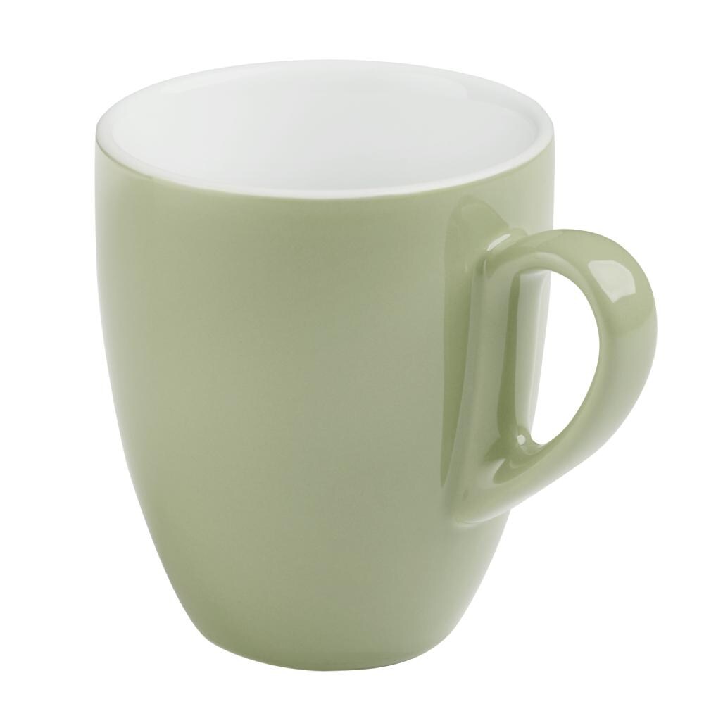 APS Koffiemok SNUG 6-delige set - porselein, Ø 8,5 cm, 330 ml, groen, vaatwasmachinebestendig