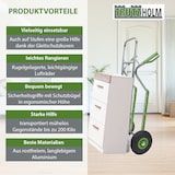 thumbnail of Sackkarre mit Treppenrutsche Traglast 200 kg Aluminium Lufträder Stapelkarre Transportkarre