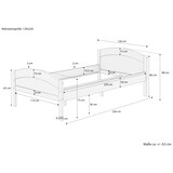 thumbnail of Überlanges Seniorenbett in zeitlosem Stil Buche natur 120x220 Zubehör wählbar V-60.75-12-220 Rollrost inkl.