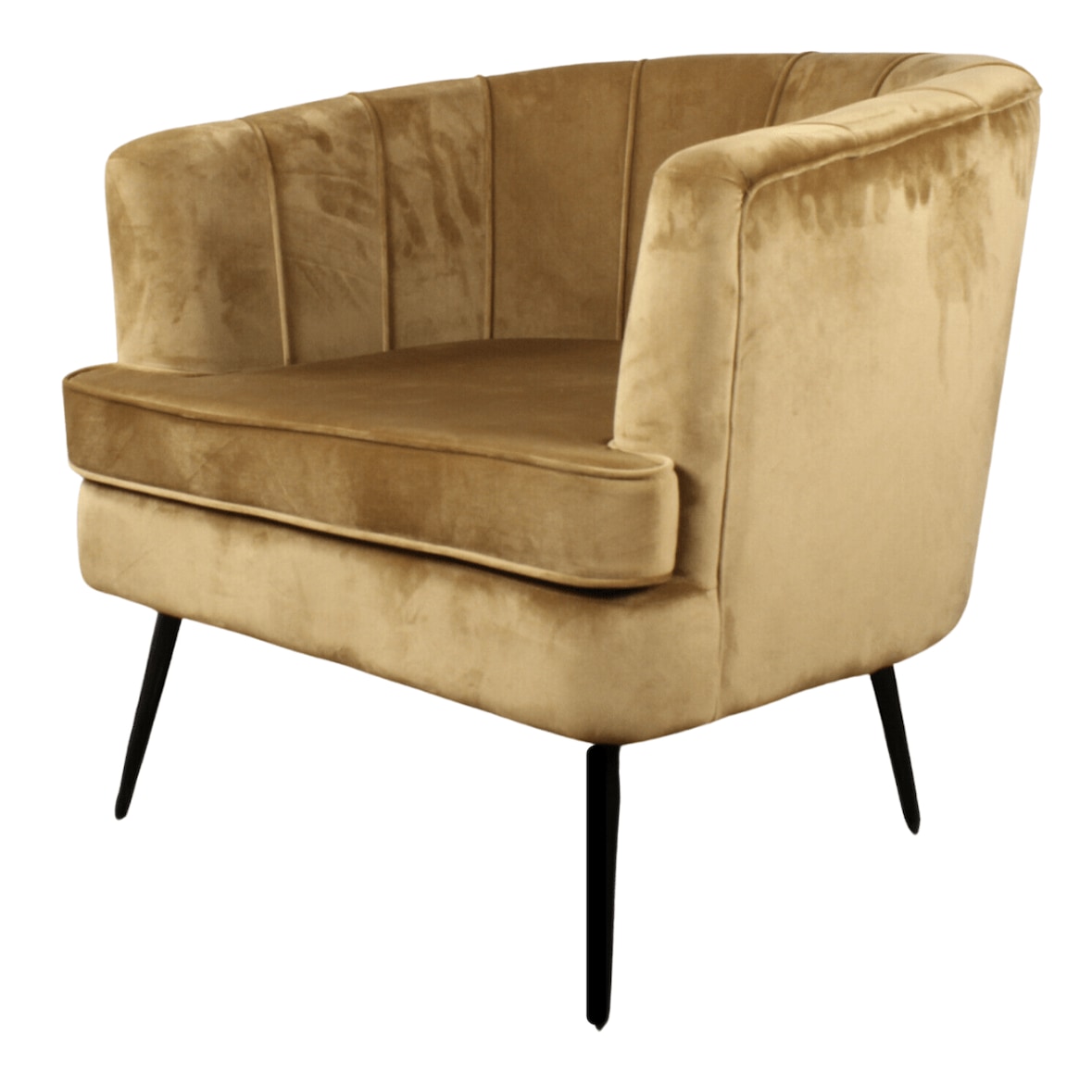 Norah fauteuil velvet goud