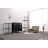 thumbnail of Couchtisch Glasgow Schwarz aus Metall mit Glasplatte