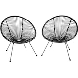thumbnail of 2 Gartenstühle Santana Retro im Acapulco-Stilschwarz