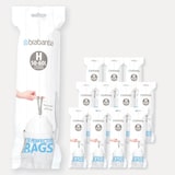 thumbnail of 12 Rollen à 10 Müllbeutel 50/60 l weiß Code H (davon 1 gratis - Mehrfarbiges Set)  Brabantia