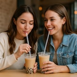 thumbnail of DeinPack Bubble Tea Trinkhalme 100 Stück – Transparente Strohhalme 20 cm x Ø12 mm aus PP – Abgeschrägte Spitze zum Anstechen