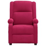 thumbnail of vidaXL Massagesessel Weinrot Samt