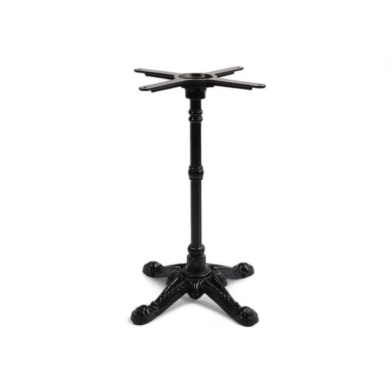 Pie de mesa BISTROT de hierro fundido - Negro - 39x39xH72 cm - 4 ramas - Bistromania