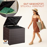 thumbnail of CASARIA® Polyrattan Auflagenbox Kissenbox Gartentruhe 318 L Braun