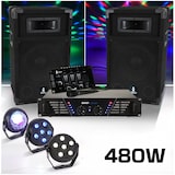 thumbnail of BOOST DJ-300 Pack sonorisation avec Enceintes Table de mixage Amplificateur 480W + Pack de 3 jeux lumière à led PARTY-TRIFX
