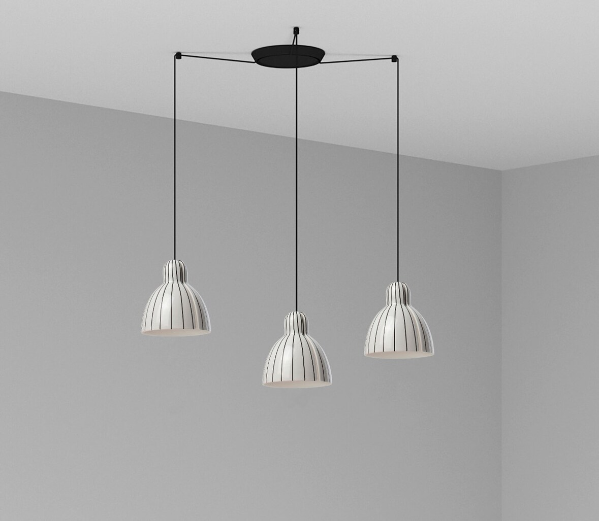 VENICE 3L Stripes Pendelleuchte