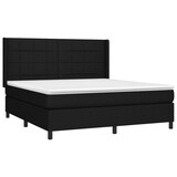 thumbnail of vidaXL Boxspringbett mit Matratze & LED Schwarz 160x200 cm Stoff