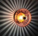 thumbnail of Wandlampe aus Glas GRACE – Rosa und Gold