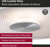 thumbnail of Paulmann LED Deckenleuchte Volea IP44  3000K 950lm / 0lm 230V 3,5W / 13W dimmbar Weiß#Silber 71177