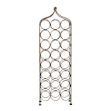 thumbnail of Biscottini Portabottiglie per vino - Cantinetta porta bottiglie vino metallo - Espositore vino 24 bottiglie - Portabottiglie ferro battuto 106x36 cm