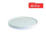 thumbnail of ECOLOMIQUE - 45 Pcs - Couvercle carton blanc pour chaud et froid - Diam: 18,5 cm x 1,5 cm - ECO210LSOUP185W