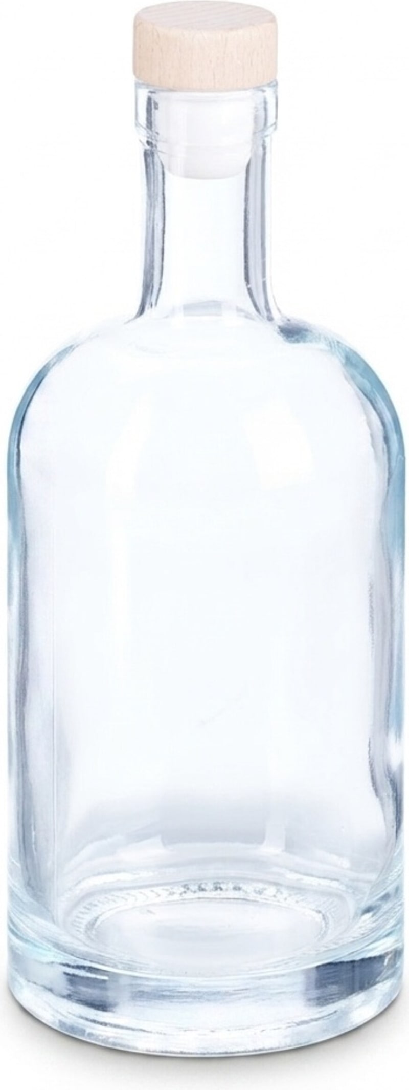 Relaxdays Flaschen zum Befüllen, 12er Set, 500 ml, mit Korken, für Öl, Essig, Schnaps, Likör, Glasflasche, transparent