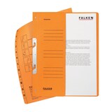 thumbnail of Falken 80004047 50x Einhakhefter für DIN A4, 250g/m2 Manila-RC-Krt., 1/2 Vorderd., Behördenheftung - Orange