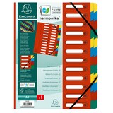 thumbnail of Exacompta Ordnungsmappe HARMONIKA mit ausgestanzten Fenstern und Gummizug , aus Manilakarton, mit 24 Fächern, für DIN A4