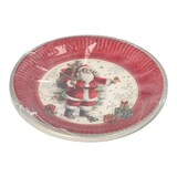 thumbnail of 10 Teller, Pappe rund Ø 23 cm "HoHoHo"