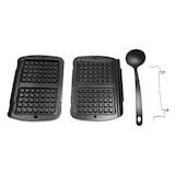 thumbnail of Tefal XA724810 Waffelplatten + Schöpfkelle für Optigrill, Kontaktgrill