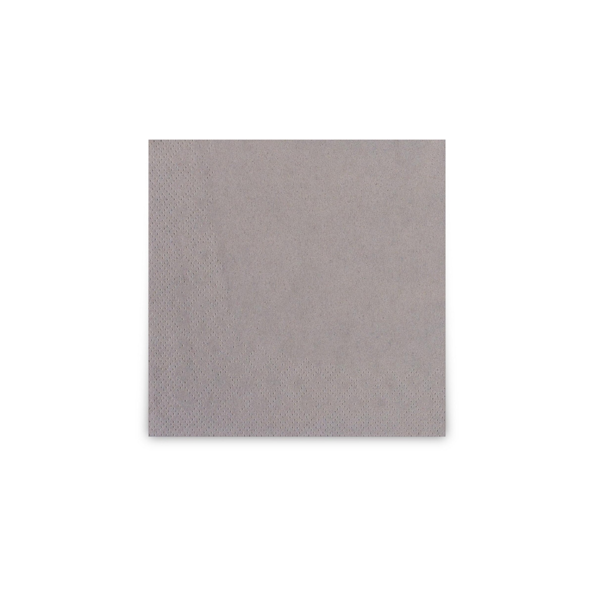 Cocktail-Servietten, grau, 2-lagig, 24 x 24 cm, Inhalt 300 Stück