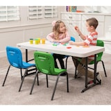 thumbnail of Mesa dobrável ajustável em altura Lifetime 122x61x61-86 cm