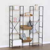 thumbnail of Max Home Estante de madeira 11 prateleiras 125x27x150 cm