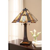 thumbnail of Lampada Da Scrivania Tiffany Inglenook Metallo Bronzo Valiant 2 Luci E27