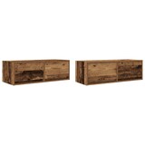 thumbnail of vidaXL TV-Schränke 2 Stk. Altholz-Optik 80x31x25,5 cm Holzwerkstoff