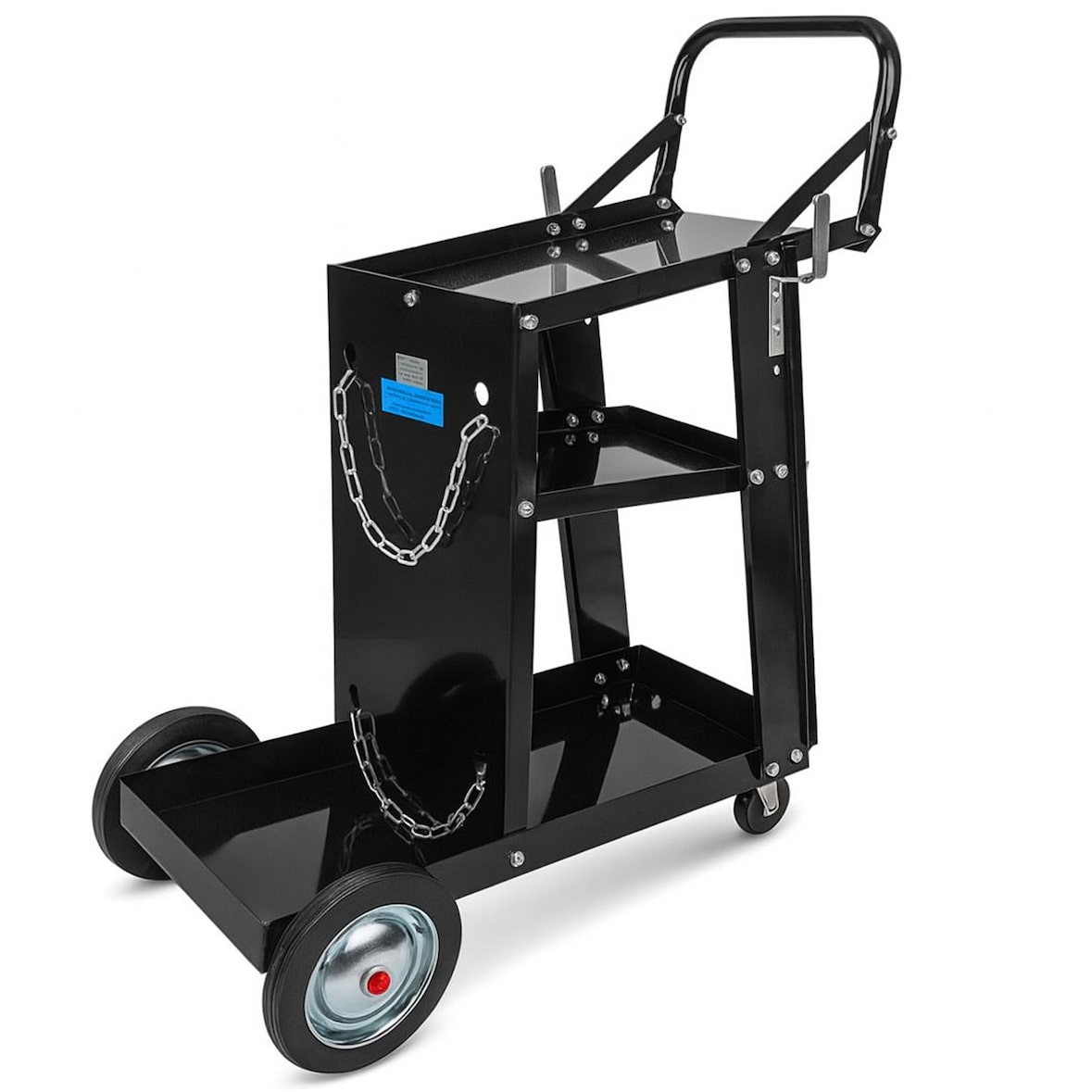 mobiler Schweißwagen 80 kg Schweißmobil Schweißgerätewagen Gasflaschenwagen 3 Ablagefächer