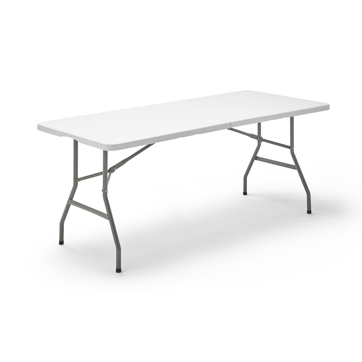 KG KITGARDEN - Mesa Plegable Portátil Multifuncional, 180x74x74cm, Blanco
