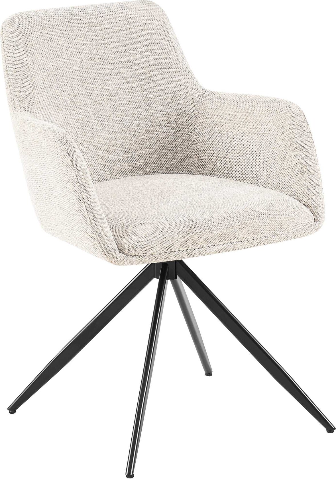 CHEFGASTRO Esszimmerstuhl SANTA BARBARA Stoff HxBxT 81x56x62cm Stoff Creme Küchenstuhl