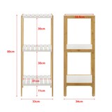 thumbnail of Helloshop26 - Bambus-Regal 33 x 34 x 80 cm naturweiß 03_0006977
