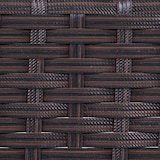 thumbnail of Poly-rotan tuinbank Halden, zitting ~ bruin-gevlekt, kussens groen