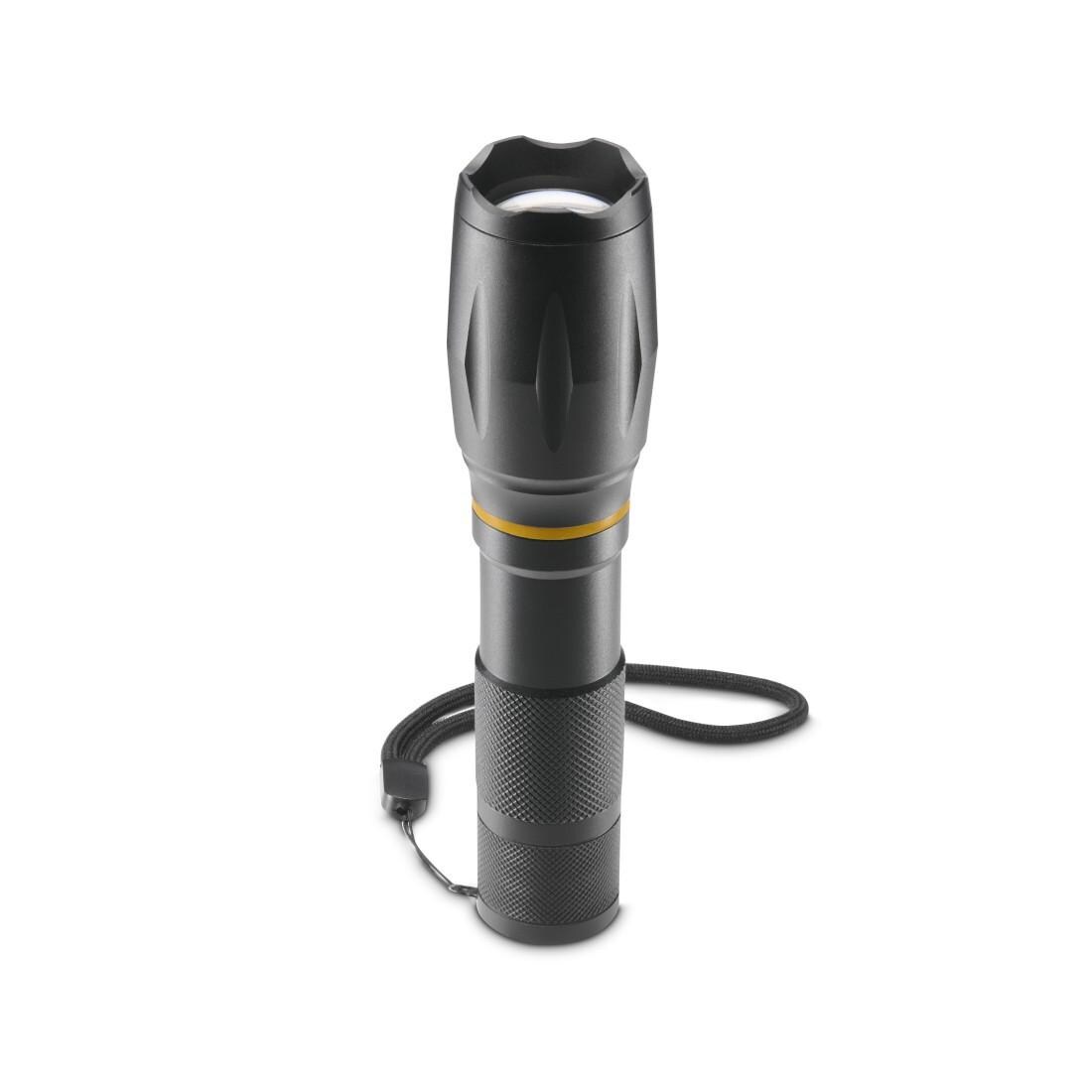 Hama W200 LED-Taschenlampe, Aluminium, 3 Modi, Zoom, COB