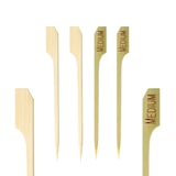 thumbnail of 1500x Steak Marker "MEDIUM" aus Bambus 9cm