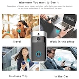 thumbnail of Interphone Vidéo WIFI Sans Fil Économie D'Énergie Installation Facile Noir YONIS