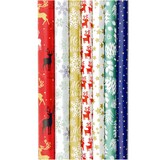 thumbnail of Kerstmis cadeaupapier - Kerstpapier inpakpapier voor Kerst - diversen afmetingen - 7 rollen