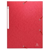 thumbnail of Exacompta  Cod. 55755E - Cartella 3 lembi con elastici Maxi Capacity Scotten cartoncino lustré 425 g/mq - 24x32cm rosso  - Confezione da  50 pz.