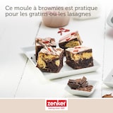 thumbnail of Zenker Special Creative Brownie-Backform, Brownie Form, Backform, Kuchenform, Telfon Classic, Schwarz, L 27 cm, 7407