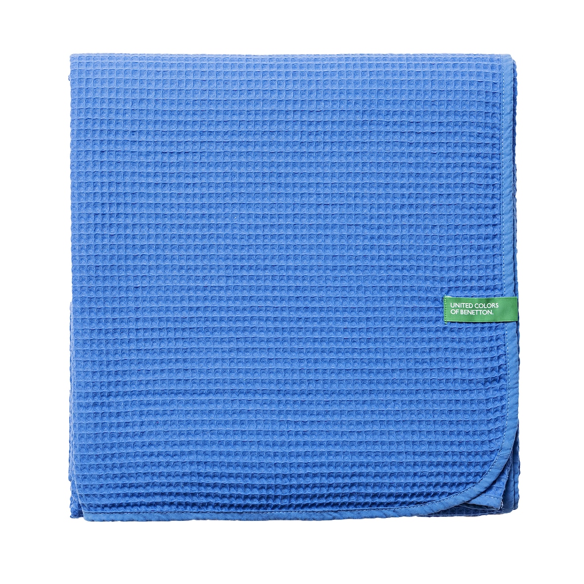 Benetton - Coperta 140x190 cm 200 g/mq 100% cotone blu