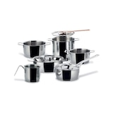 thumbnail of Alessi ajm100S9, pots&pans, set di 9 pentole in acciaio