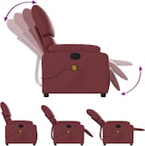 thumbnail of vidaXL Massagesessel Weinrot Kunstleder
