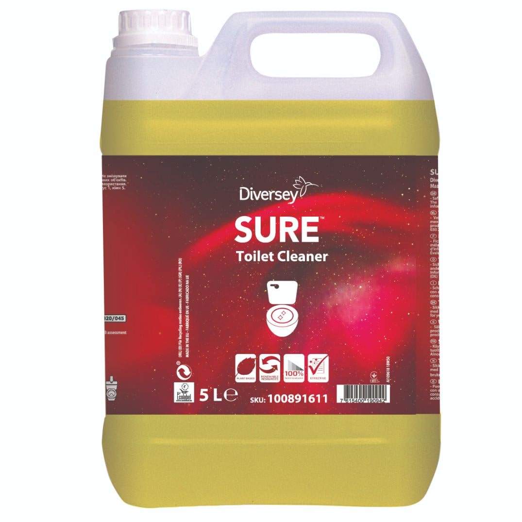 SURE | Toilet Cleaner - Limpiador de inodoros y urinarios - 5 L