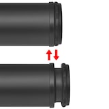 thumbnail of 4 Pieds De Table Réglables En Hauteur 710 Mm Noir