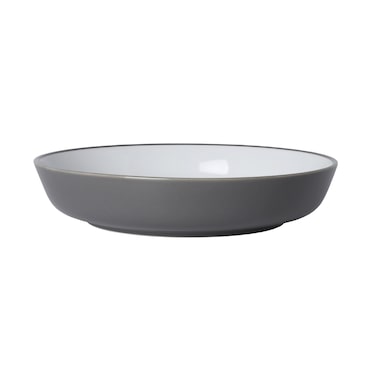 METRO Professional Plato para pasta Akami, cerámica de gres, Ø 20.5 cm, gris / blanco, 6 unidades